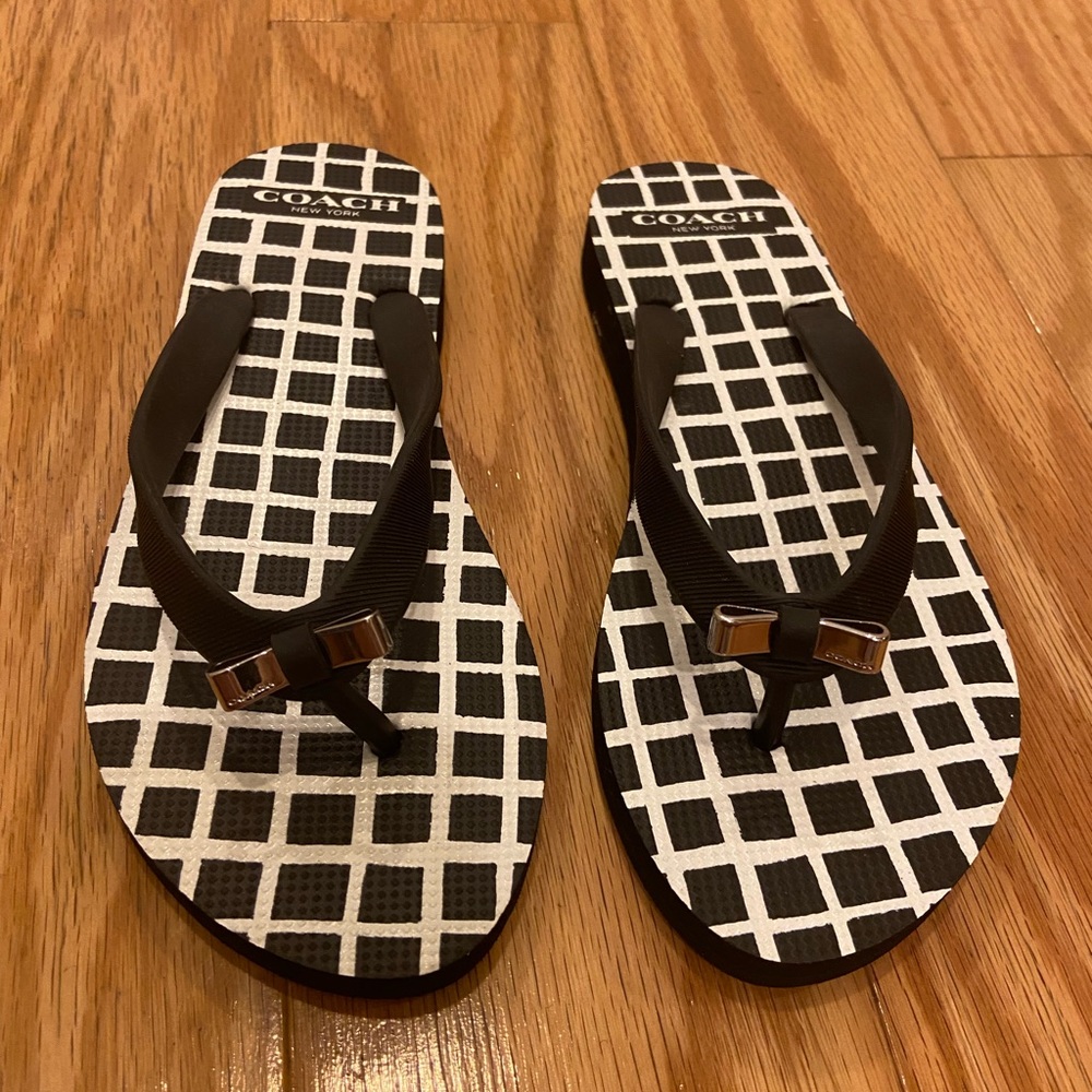Coach Flip Flops NWOT
